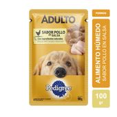 Alimento Húmedo Pedigree Perro Adulto Sobrecito sabor Pollo en Salsa x 100gr