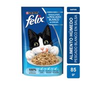 Alimento Húmedo Purina Felix Gato sabor Pescado x 85gr