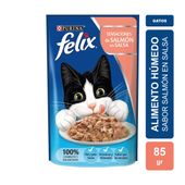 Alimento Húmedo Purina Felix Gato sabor Salmón x 85gr