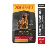 Alimento Purina Pro Plan Perro Adulto Raza Grande Bonus Bag x 15kg + 3kg