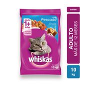 Alimento Whiskas Gato Adulto Pescado x 10kg
