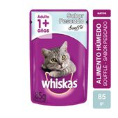 Alimento Húmedo Whiskas Gato Adulto Pouch sabor Pescado Souffle x 85gr