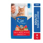Alimento Purina Cat Chow sin Colorante Delicias sabor Carne x 8kg