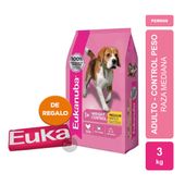 Alimento Eukanuba Perro Weight Control Raza Mediana x 3kg + MANTA EUKANUBA DE REGALO