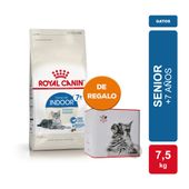 Alimento Royal Canin Gato Indoor 7+ x 7,5kg + LATA ROYAL CANIN DE REGALO