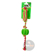 Juguete para Perro CanCat Action Tambor Dental con Soga de Algodón
