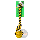 Juguete para Perro CanCat Action Baseball con Manija de Soga