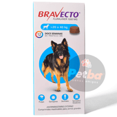 Bravecto Comprimido Perro x 20kg a 40kg -Farmacia-