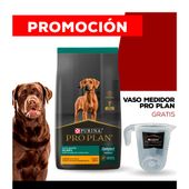 Alimento Purina Pro Plan Perro Puppy Raza Grande x 3kg + VASO MEDIDOR PRO PLAN  DE REGALO