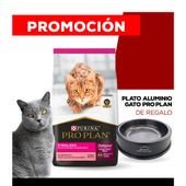 Alimento Purina Pro Plan Gato Esterilizado x 3kg + PLATO GATO PRO PLAN DE REGALO