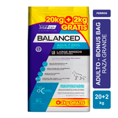 Alimento VitalCan Balanced Perro Adulto Raza Grande Bonus Bag x 20kg + 2kg