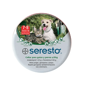 Collar Seresto Contra Pulgas y Garrapatas Perro y Gato menor de 8 Kg -Farmacia-