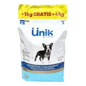 Alimento Unik Perro Cachorro Raza Pequeña x 3kg + 1kg BONUS BAG