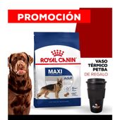 Alimento Royal Canin Perro Maxi Adulto x 15kg  + VASO TÉRMICO PETBA DE REGALO