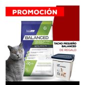Alimento VitalCan Balanced Gato Control Peso/Castrado x 2kg + TACHO PEQUEÑO BALANCED DE REGALO