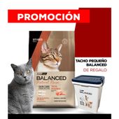 Alimento VitalCan Balanced Natural Recipe Gato Adulto con Trucha Patagonica x 3 kg + TACHO CHICO BALANCED DE REGALO