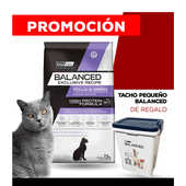 Alimento VitalCan Balanced Exclusive Recipe Pollo & Arroz Gato Adulto x 7,5kg + TACHO PEQUEÑO BALANCED DE REGALO