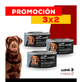 PROMO 3X2 Alimento Húmedo Vitalcan Balanced Soufflé Perro Senior Sabor Carne Lata x 85gr