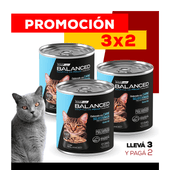 PROMO 3X2 Alimento Húmedo Vitalcan Balanced Soufflé Gato Adulto Sabor Pollo Lata x 340gr