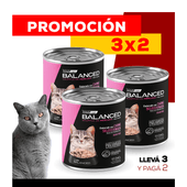 PROMO 3X2 Alimento Húmedo Vitalcan Balanced Soufflé Gato Cachorro Sabor Merluza Lata x 340gr