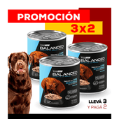 PROMO 3X2 Alimento Húmedo Vitalcan Balanced Soufflé Perro Adulto Sabor Pollo Lata x 340gr