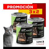 PROMO 3X2 Alimento Húmedo Vitalcan Balanced Soufflé Gato Castrado Sabor Pollo Lata x 340gr