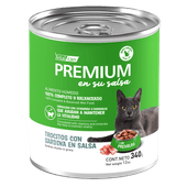 Alimento Húmedo Vitalcan Premium Gato Adulto Sardina en Salsa Lata x 340gr