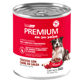Alimento Húmedo Vitalcan Premium Perro Adulto Carne en Salsa Lata x 340gr
