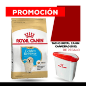 Alimento Royal Canin Perro Puppy Golden Retriever x 12kg + TACHO GRANDE ROYAL CANIN DE REGALO