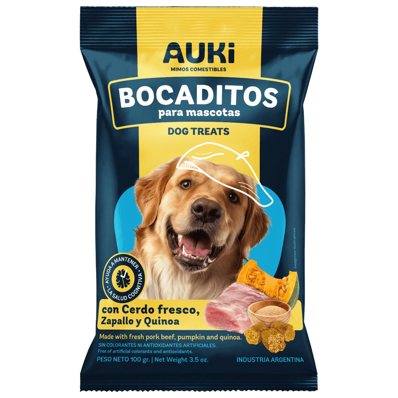 AUKI CERDO ZAPALLO Y QUINOA 100GR