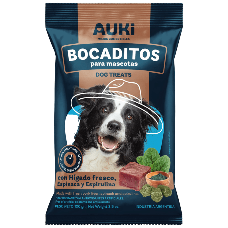 AUKI HIGADO ESPINACA Y ESPIRULINA 100GR