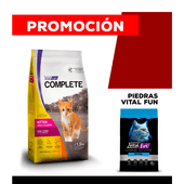 COMBO Alimento VitalCan Complete Gato Kitten x 7,5kg + Piedra Arena Sanitaria Aglomerante Neutral Vital Can x 12kg.
