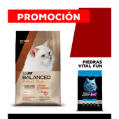 COMBO Alimento VitalCan Balanced Natural Recipe Gato Adulto Cordero Patagónico x 15kg + Piedra Arena Sanitaria Aglomerante Neutral Vital Can x 12kg.