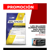 Alimento VitalCan Balanced Gato Control PH - All Ages x 7.5kg + Balanced Soufflé Gato Adulto Sabor Pollo Lata x 85gr DE REGALO