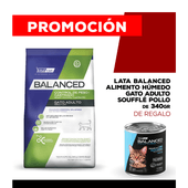 Alimento VitalCan Balanced Gato Control Peso/Castrado x 7.5kg + Balanced Soufflé Gato Adulto Sabor Pollo Lata x 340gr DE REGALO