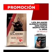 Alimento VitalCan Balanced Natural Recipe Gato Adulto con Carne Argentina x 15 kg + Balanced Soufflé Gato Adulto Sabor Pollo Lata x 340gr DE REGALO