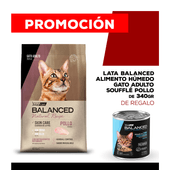 Alimento VitalCan Balanced Natural Recipe Gato Adulto con Pollo x 15kg + Balanced Soufflé Gato Adulto Sabor Pollo Lata x 340gr DE REGALO