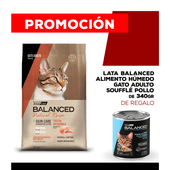 Alimento VitalCan Balanced Natural Recipe Gato Adulto con Trucha Patagonica x 15kg + Balanced Soufflé Gato Adulto Sabor Pollo Lata x 340gr DE REGALO