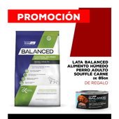 Alimento VitalCan Balanced Perro Control Peso All Ages x 3kg + Balanced Soufflé Perro Adulto Sabor Carne Lata x 85gr DE REGALO