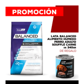 Alimento VitalCan Balanced Perro Adulto Raza Pequeña x 15kg + Balanced Soufflé Perro Adulto Sabor Carne Lata x 340gr DE REGALO