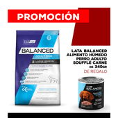 Alimento VitalCan Balanced Perro Adulto Raza Grande x 20kg + Balanced Soufflé Perro Adulto Sabor Carne Lata x 340gr DE REGALO