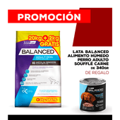 Alimento VitalCan Balanced Perro Adulto Raza Mediana Bonus Bag x 20kg + 2kg  + Balanced Soufflé Perro Adulto Sabor Carne Lata x 340gr DE REGALO