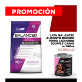 Alimento VitalCan Balanced Perro Cachorro Raza Mediana x 20kg + Balanced Soufflé Perro Cachorro Sabor Pollo Lata x 340gr DE REGALO
