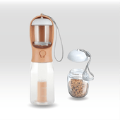 Botella Dispensadora Agua, Comida y Bolsas Beepaw Gato y Perro