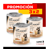 PROMO 3X2 Alimento Húmedo Vitalcan Balanced Natural Recipe Perro Adulto Delicados Filetes de Cordero Lata x 340gr