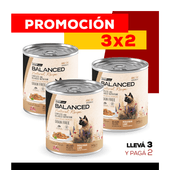 PROMO 3X2 Alimento Húmedo Vitalcan Balanced Natural Recipe Gato Adulto Delicados Filetes de Cordero Lata x 340gr.