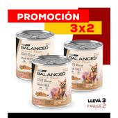 PROMO 3X2 Alimento Húmedo Vitalcan Balanced Natural Recipe Gato Adulto Delicados Filetes de Trucha y Cordero Lata x 340gr.