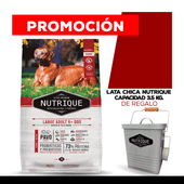 Alimento VitalCan Nutrique Perro Adulto 6+ Raza Grande x 15kg + LATA CHICA NUTRIQUE DE REGALO