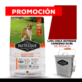 Alimento VitalCan Nutrique Perro Adult 7+ Raza Mediana x 12kg + LATA CHICA NUTRIQUE DE REGALO