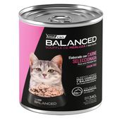 Alimento Húmedo Vitalcan Balanced Soufflé Gato Cachorro Sabor Merluza Lata x 340gr